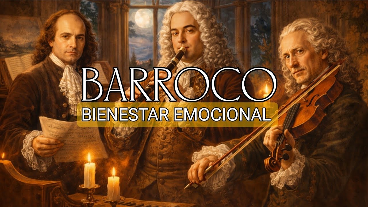 8Hz MÚSICA BARROCA PARA BIENESTAR EMOCIONAL | CALMA Y EQUILIBRIO