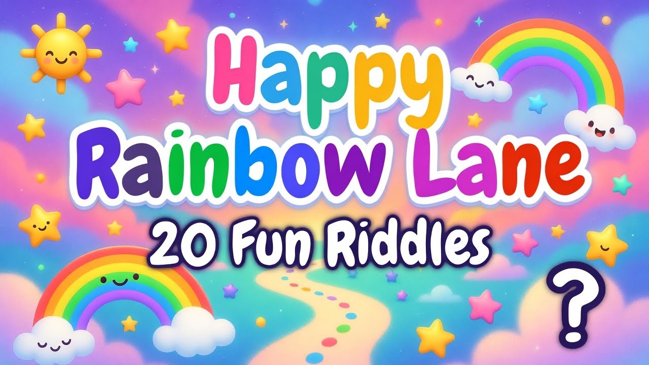 20 супервеселых загадок для детей! 🌈 Сможете ли вы разгадать их все? | Happy Rainbow Lane