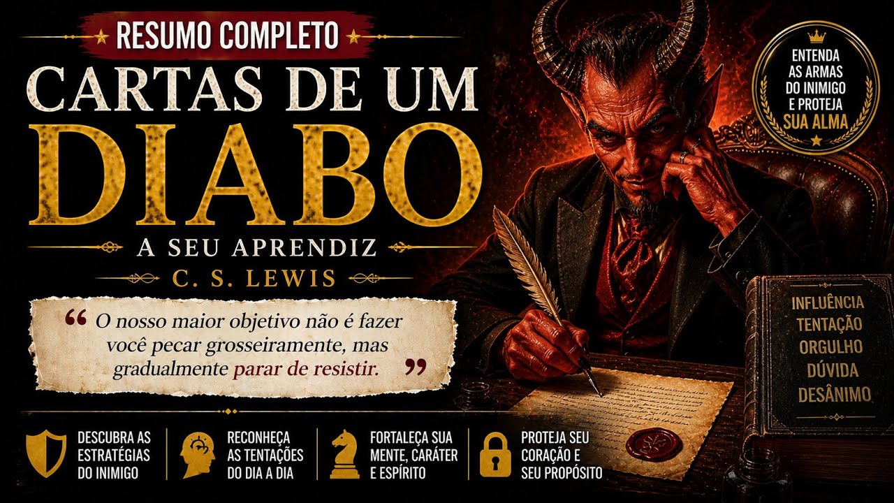 🔥 Cartas de um Diabo a Seu Aprendiz (Resumo Completo) | As Lições Ocultas de C.S. Lewis