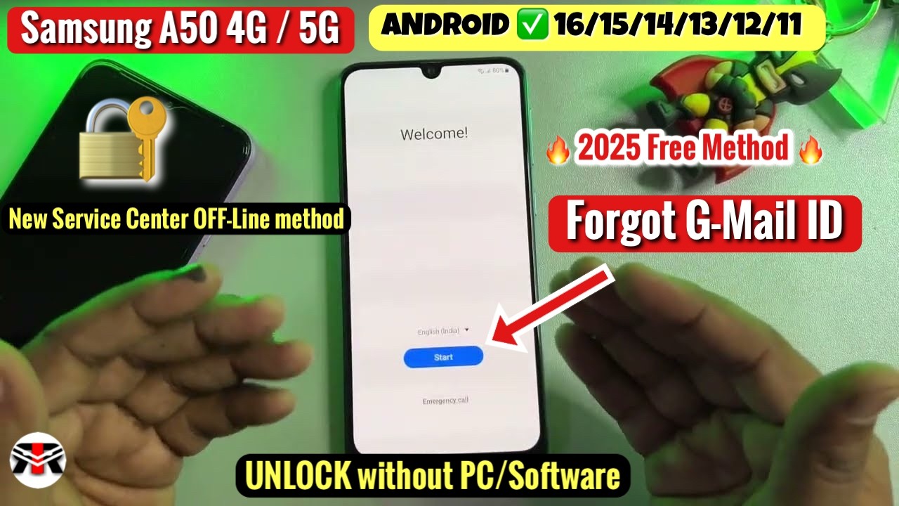 ✅ Бесплатный метод обхода/разблокировки FRP для Samsung A50 (Android 14.15.13.12.11 | 2025)