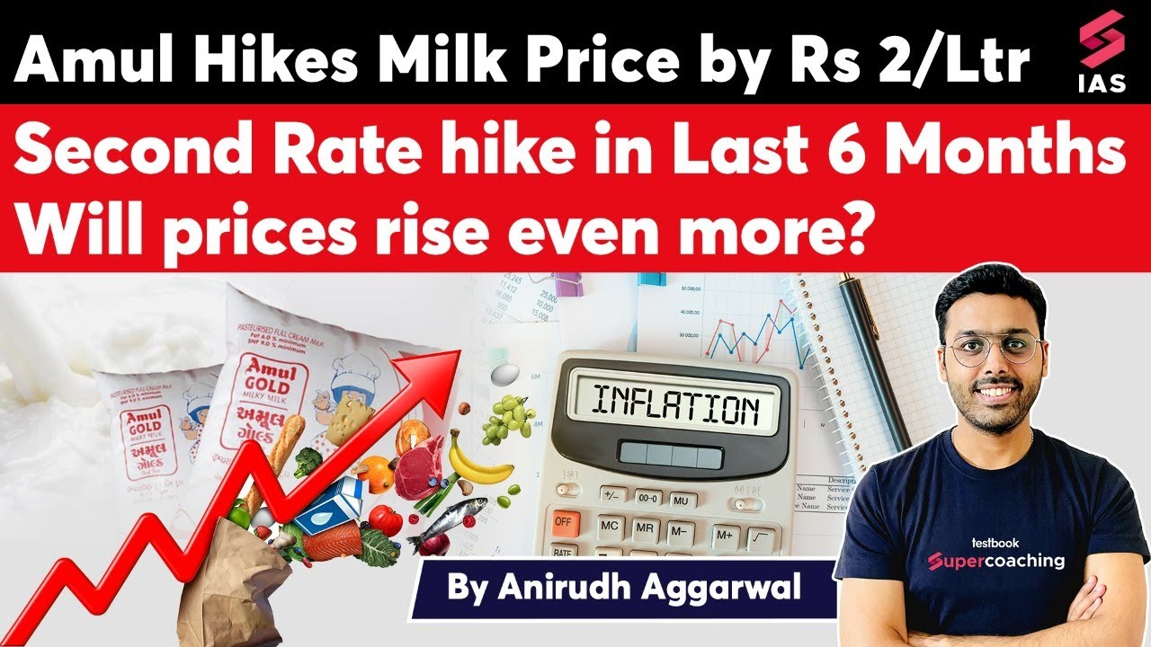 Amul, Mother Dairy Hike Milk Prices by Rs 2 Per Litre. Second hike in 6 Months. #inflation #anirudh