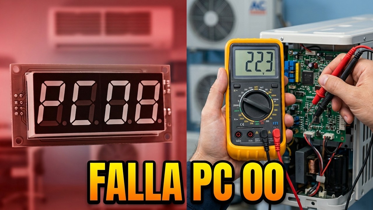 Código de error PC00 en aire acondicionado: significado Causas y ¿Cómo solucionar FALLA  PC 00?