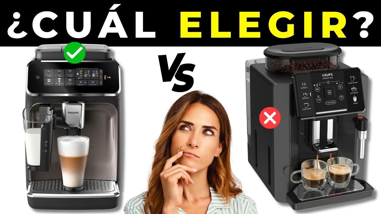 Philips Serie 3300 vs Krups Sensation C50 | ✅ Comparativa de CAFETERAS Espresso SUPERAUTOMÁTICAS