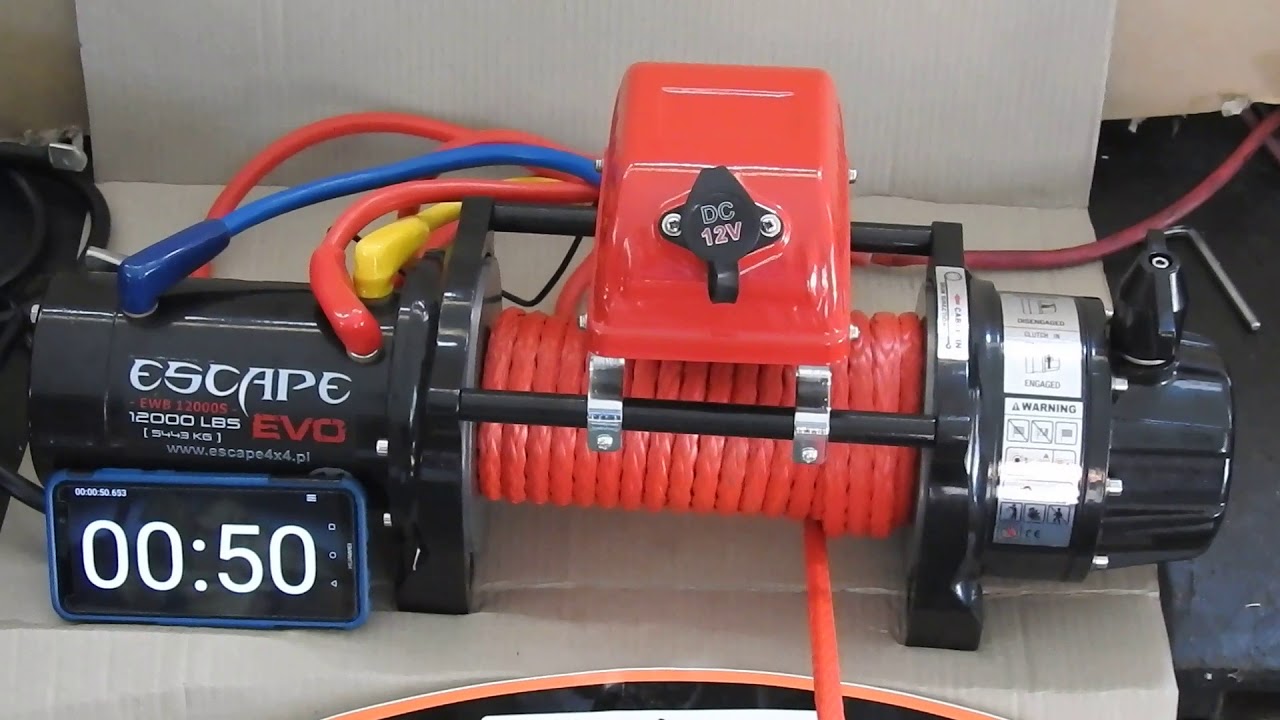 Wyciągarka Escape EVO 12000 lbs EWB - nawijanie liny