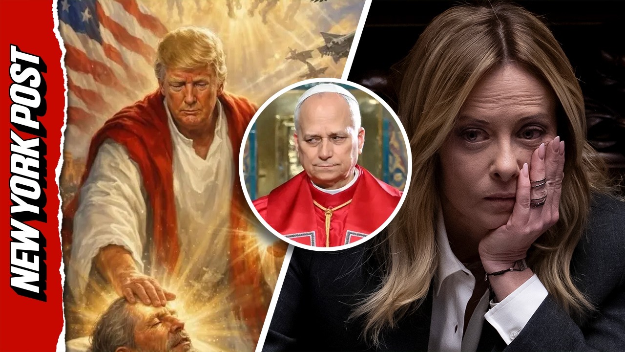 Italian PM Meloni is Team Pope Following Trump Jesus Image