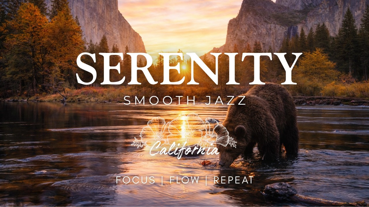 Serenity – Smooth Jazz Focus Music | Calm, Productive, Feel-Good Vibes