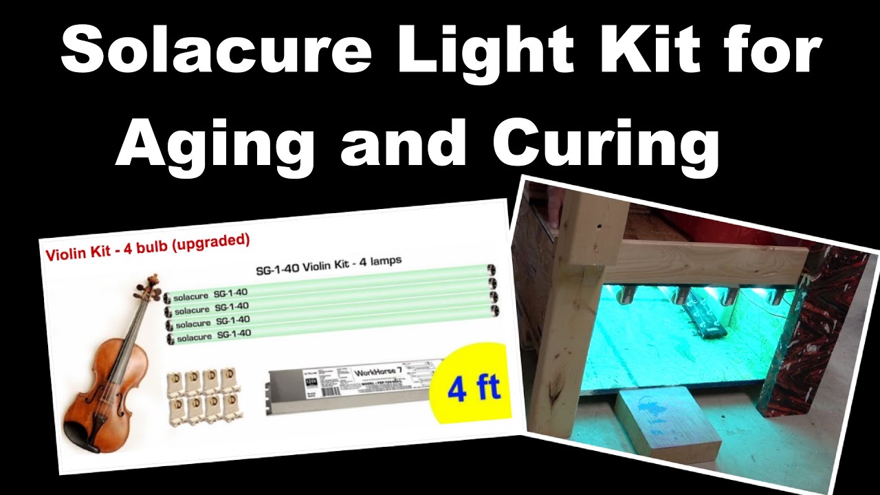 Solacure Light Kit for Aging and Curing - UV & 4ft High Output Fluorescent