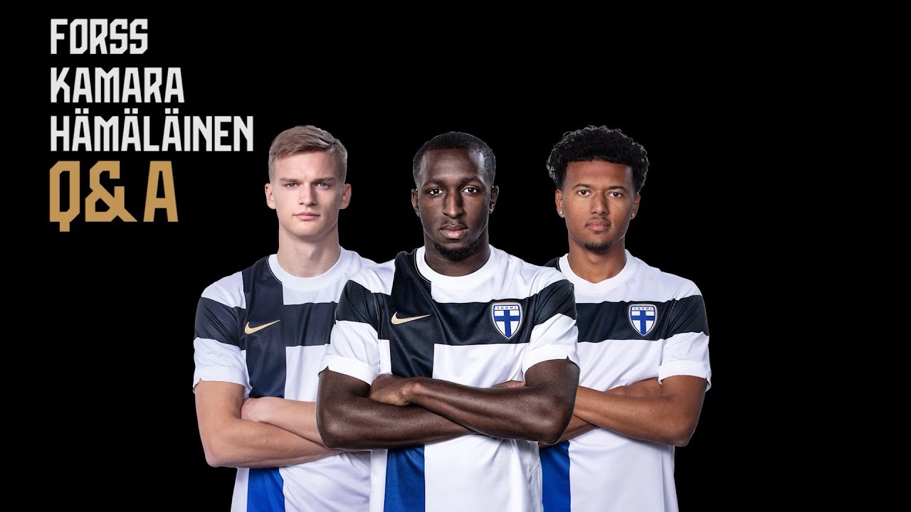 Huuhkajat Q&A – Niko Hämäläinen, Glen Kamara, Marcus Forss 🦉 | Nikon mielipide saunasta❓