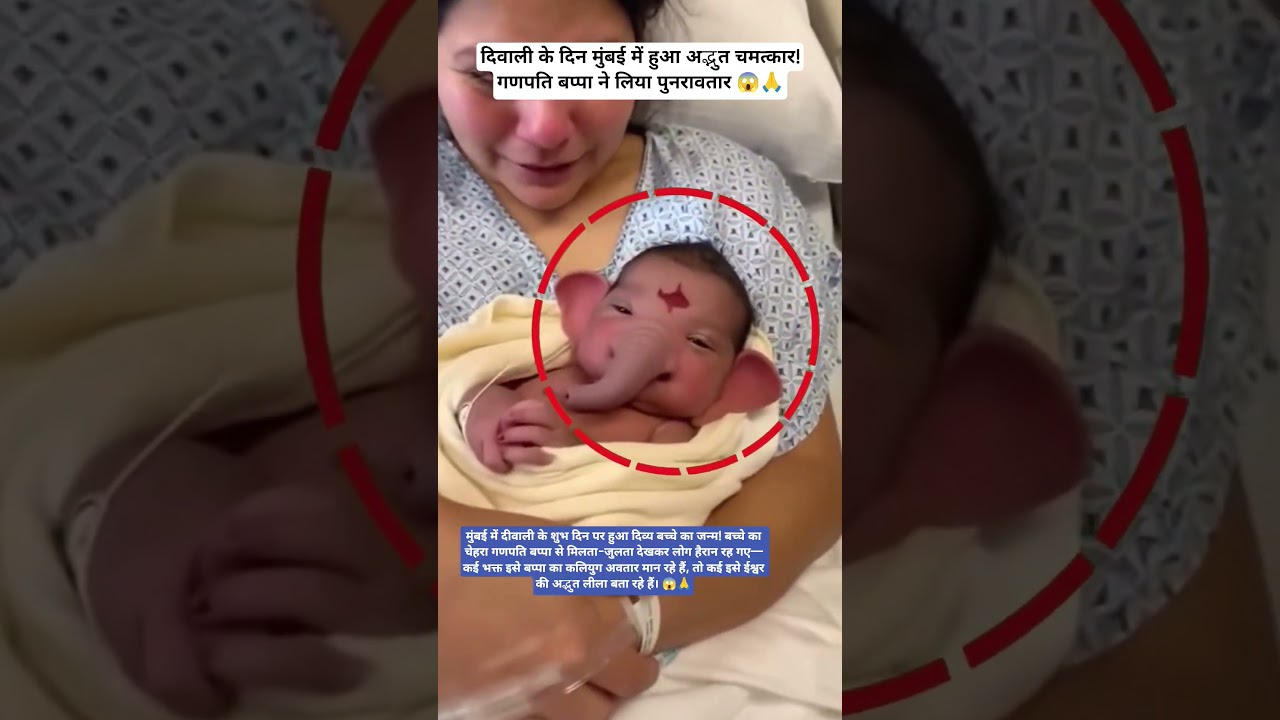 गणपति बप्पा का पुनर्जन्म 😱 #diwalispecial #diwali2025 #ganpatibappa #miracle #ganeshpuja #laxmipuja