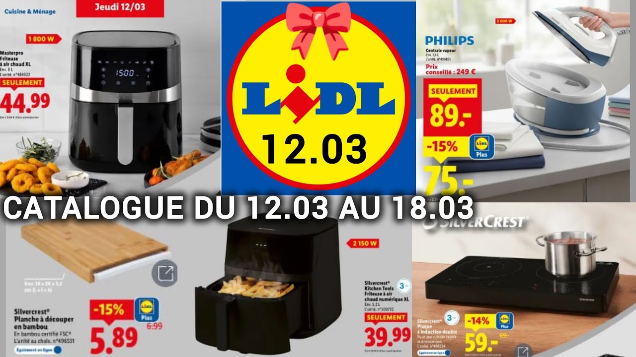 ✨ Lidl Arrivage de la Semaine 12 MARS 2026 ✨ Cuisine Maison & Décoration Textile