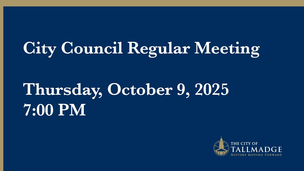 City Council Regular Meeting - October 9, 2025