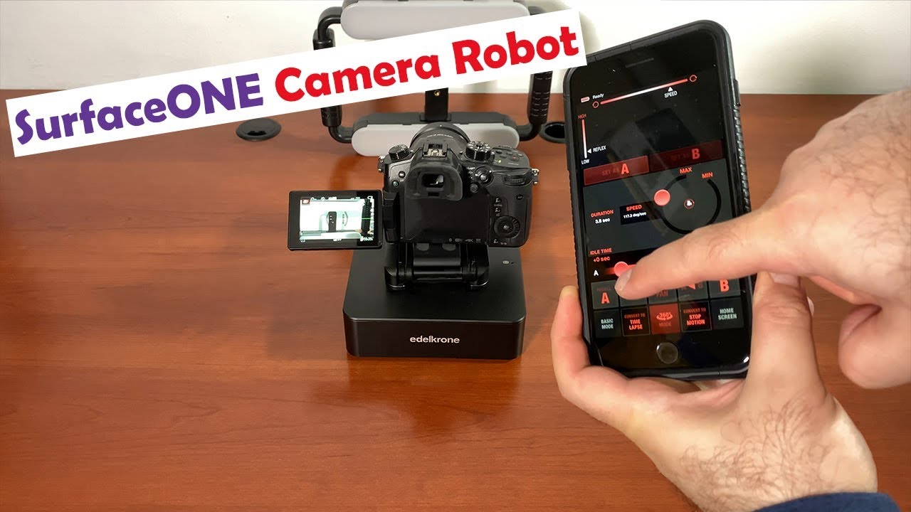 edelkrone SurfaceONE: app controlled trackless camera slider robot