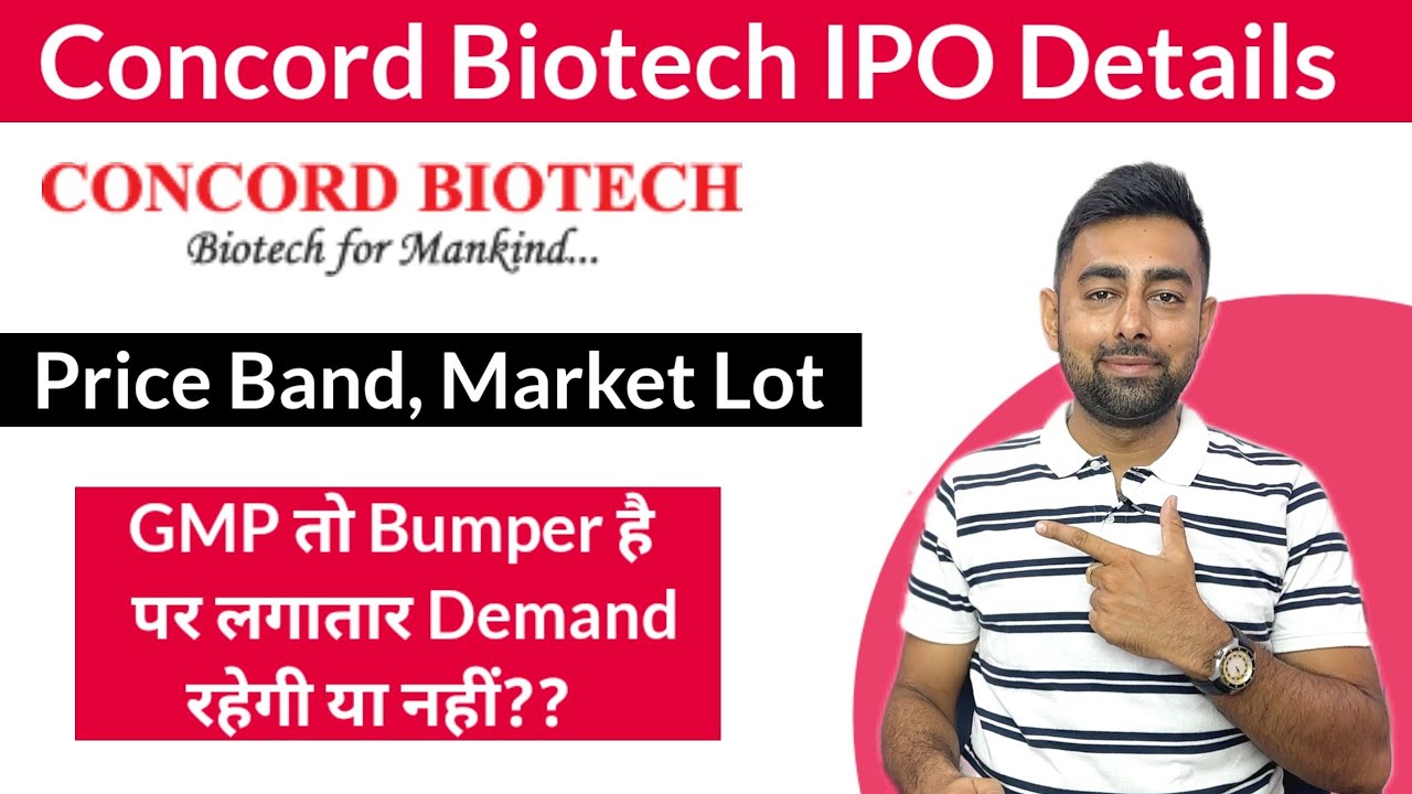 Concord Biotech IPO Details | GMP Today | Jayesh Khatri