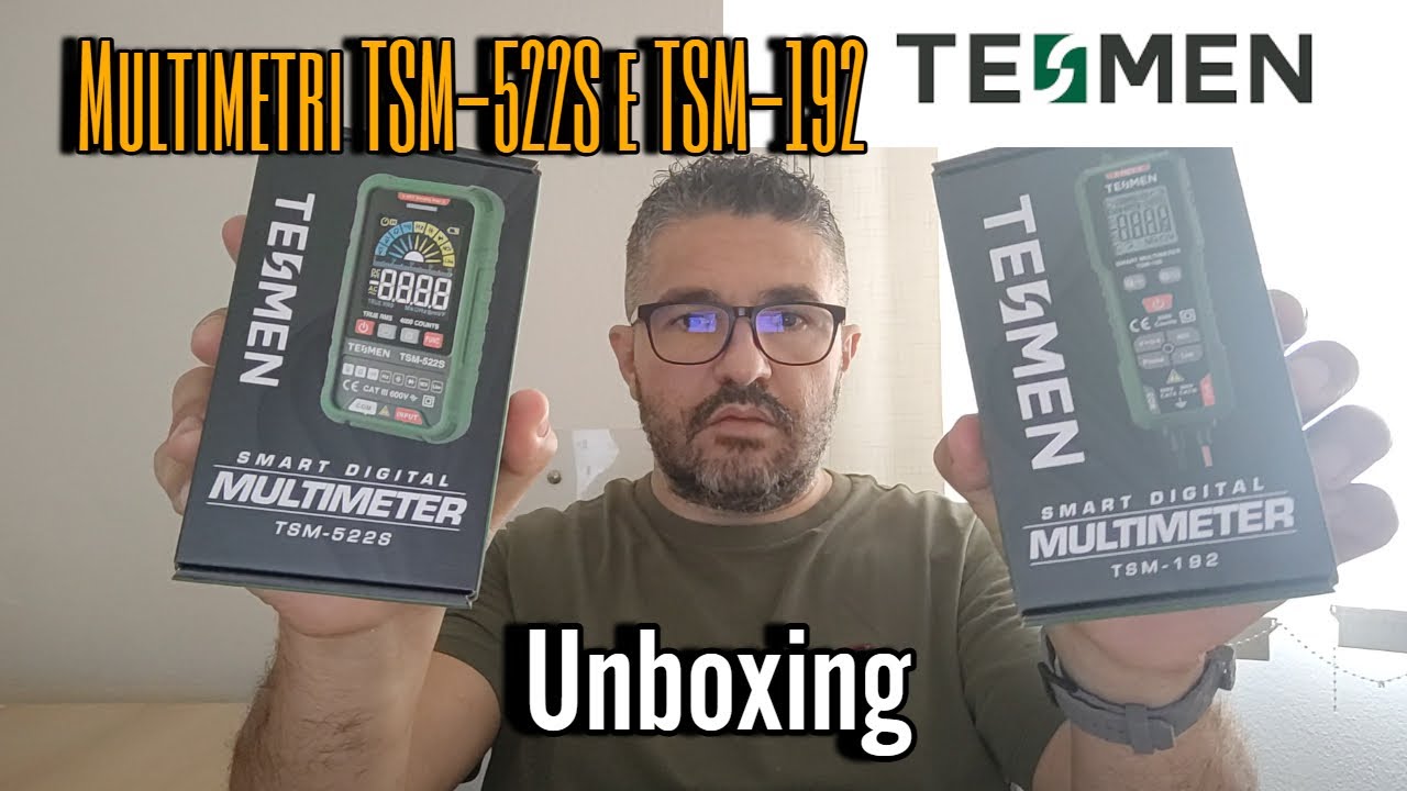 Multimetri modello Tesmen Tsm 522s e modello Tsm 192- Unboxing