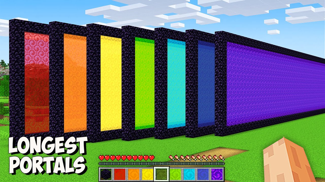 I found THE LONGEST NETEHER PORTALS in Minecraft! This is THE WIDEST SECRET PORTAL!