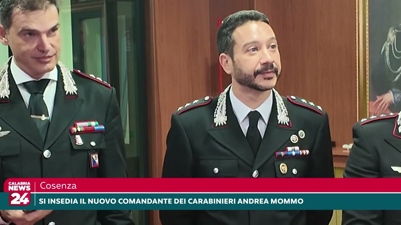 Cosenza, Si insedia il nuovo comandante dei carabinieri Andrea Mommo