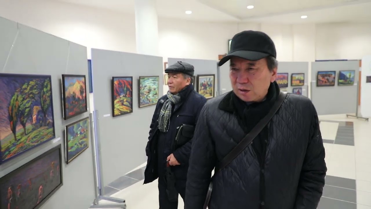 Осмонакун Ибраимов, Жамгырбек Бөкөшов cүрөт көргөзмөмдө.(Арстанбек Дукуевдин)