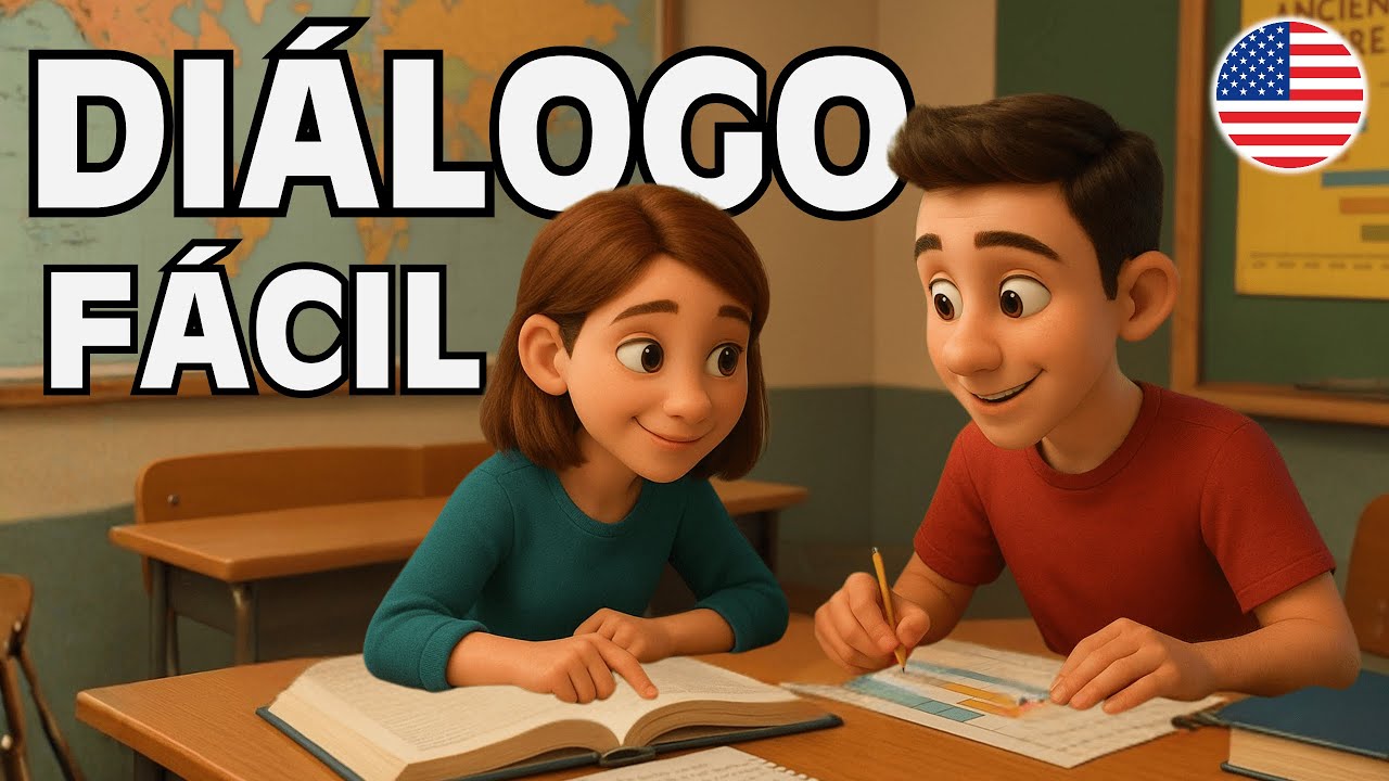 Escucha este Diálogo y Entenderás Inglés Fácil y Rápido ✅ Estudiantes Estudiando Historia 📚
