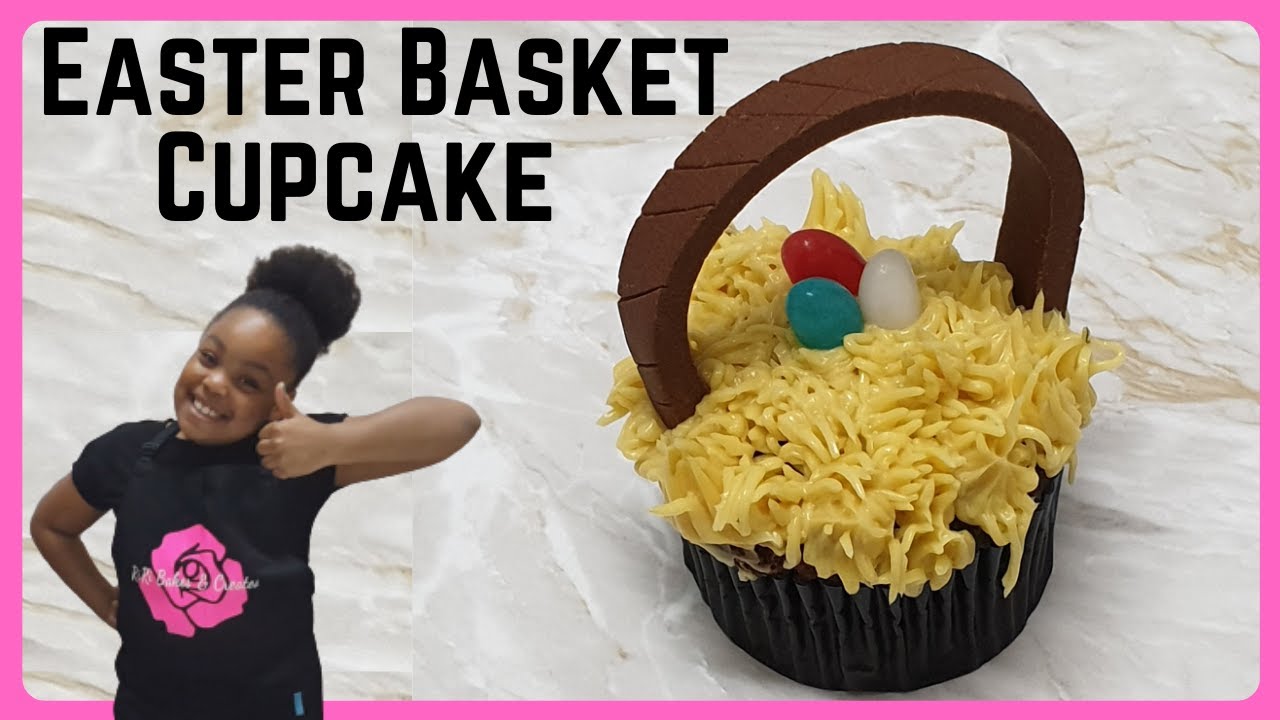 EASTER BASKET Cupcakes Tutorial | Easy Children;s Cupcake Tutorial