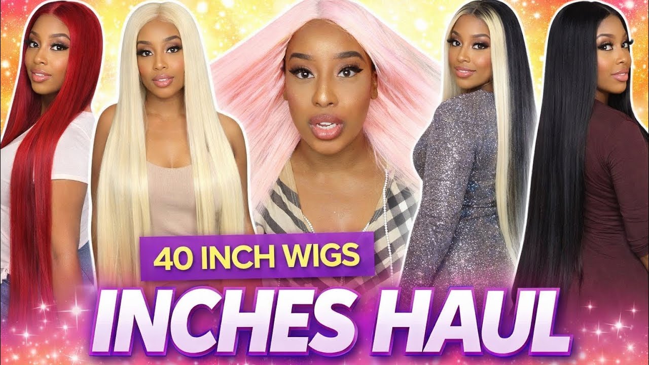 INCHES HAUL: I BOUGHT  THE LONGEST SYNTHETIC WIGS EVER?? FT. SAMSBEAUTY.COM #Inches