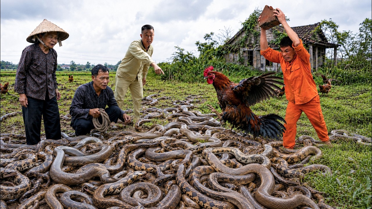 72 Hours Of Terror | Brave Hunters Surround and Capture 100 Dragon Snakes in an Abandoned House