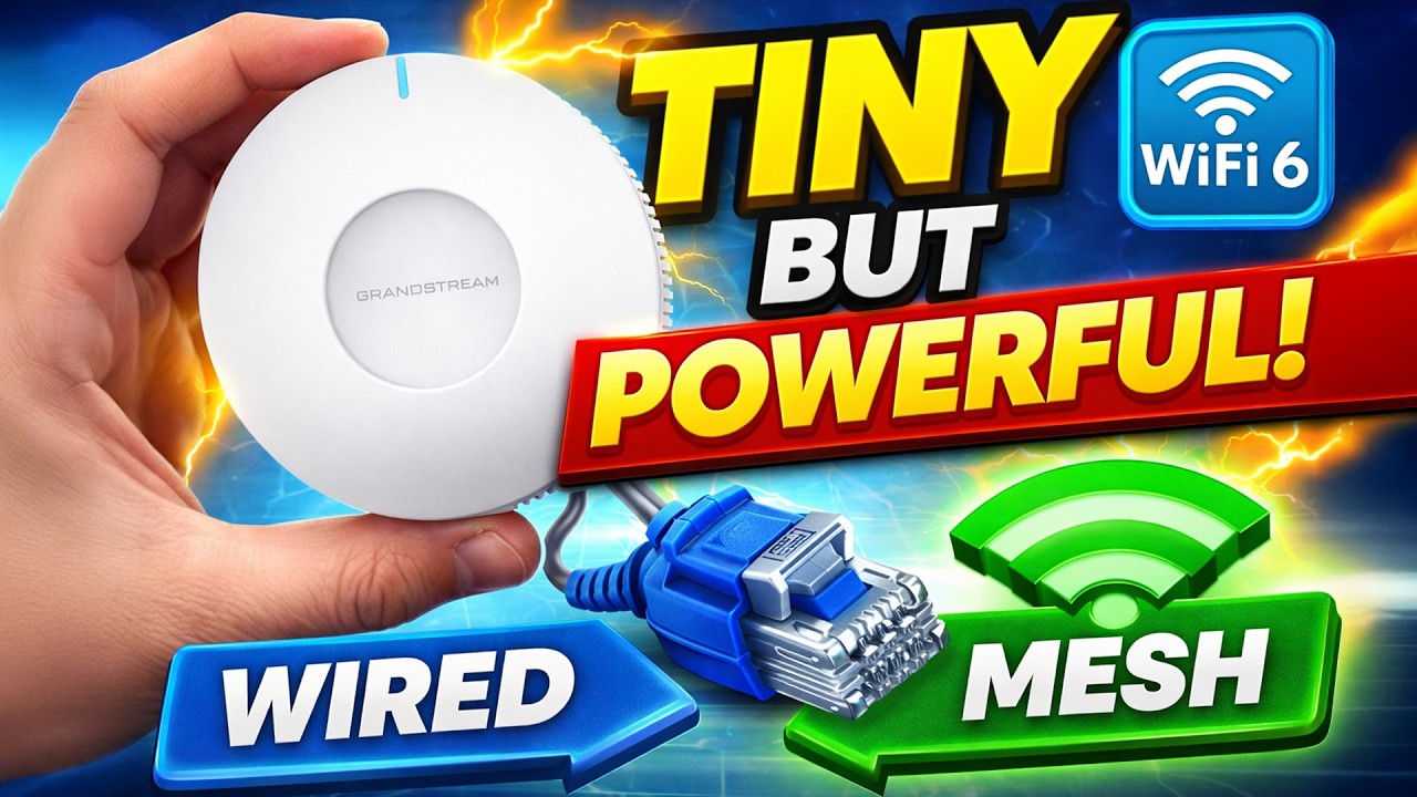 Компактный, но мощный: конфигурация Grandstream GWN7660EM (проводная + Mesh)