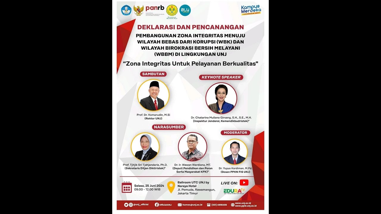 DEKLARASI & PENCANANGAN PEMBANGUNAN ZONA INTEGRITAS