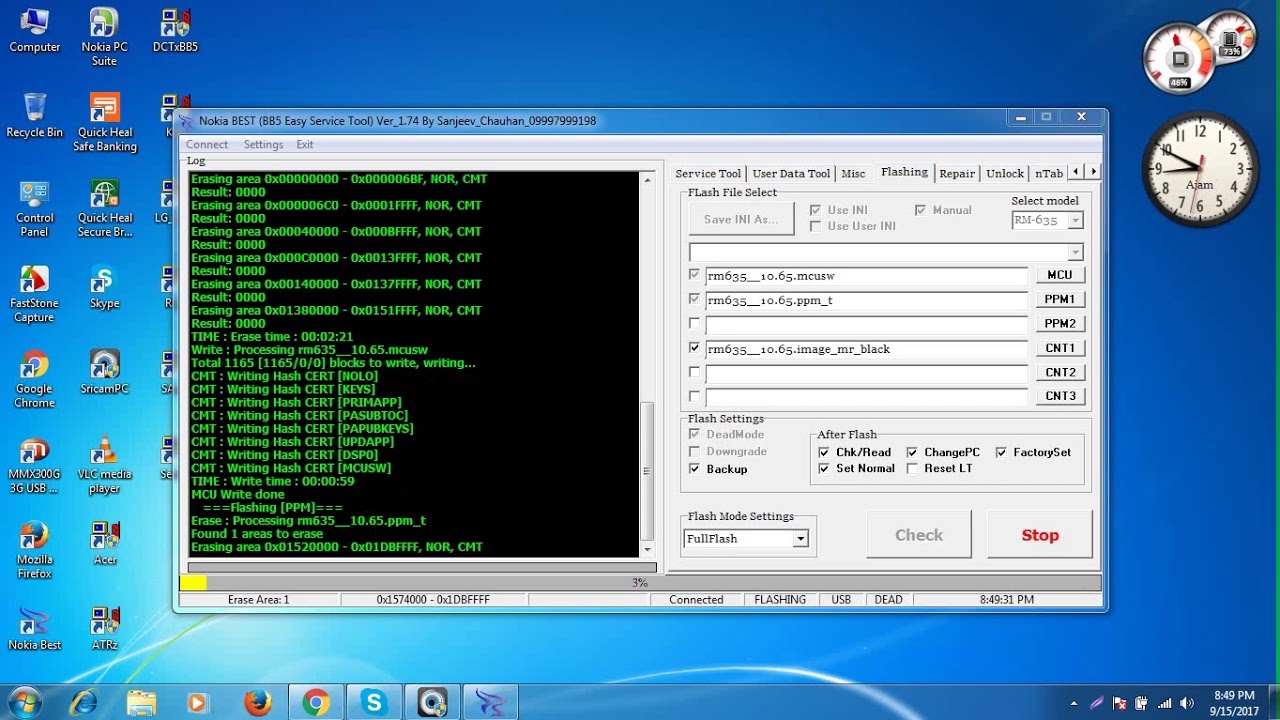 Nokia 2690 Flashing RM 635 without Box