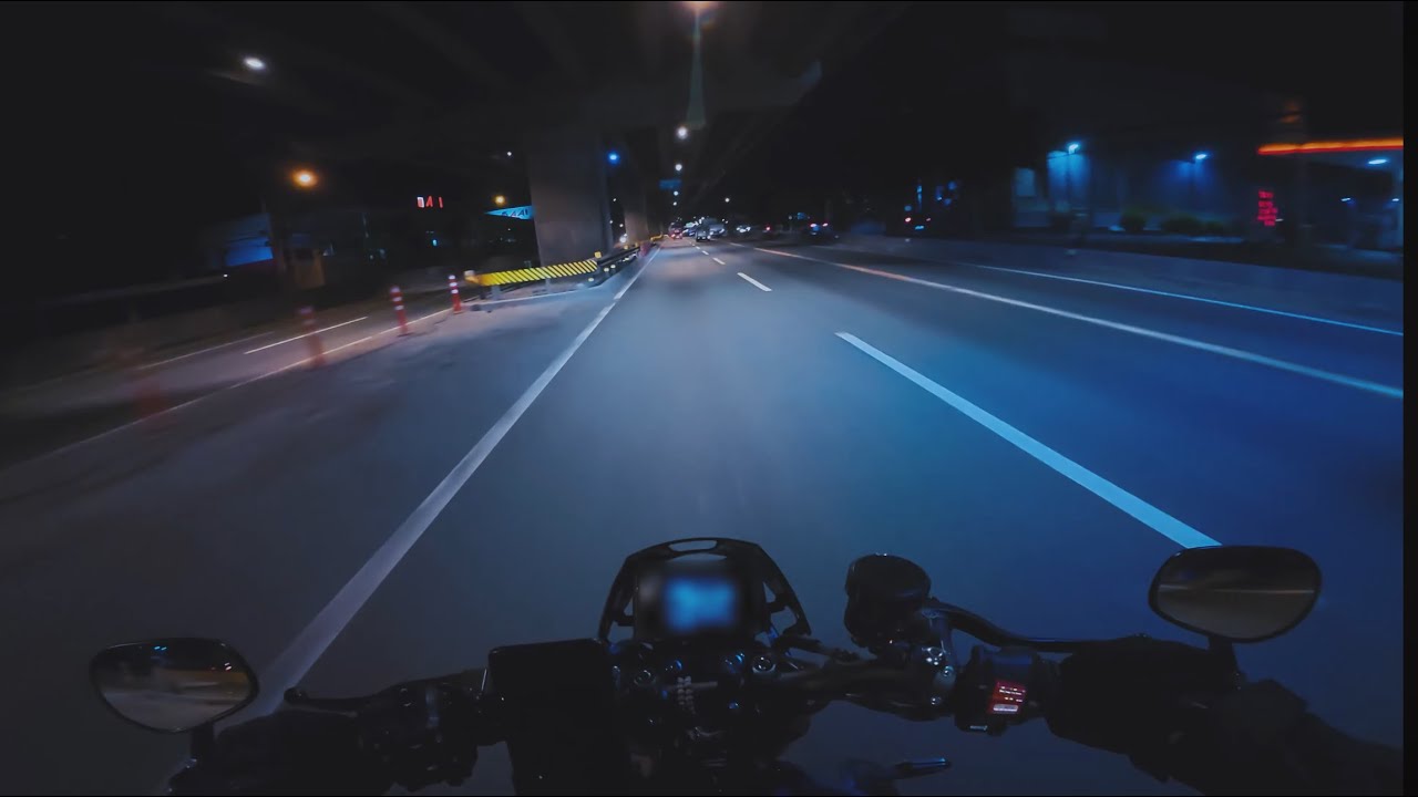 XSR 900 | Highway to City Night Ride | POV | RAW Onboard