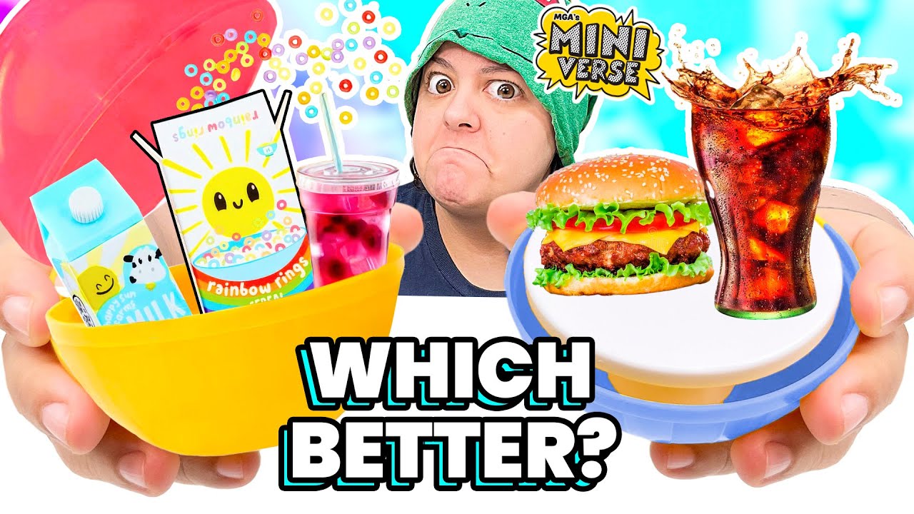 RATING 3 UNIQUE & WEIRD Miniature Food Mystery Boxes Miniverse + @NicholasPettasOfficial
