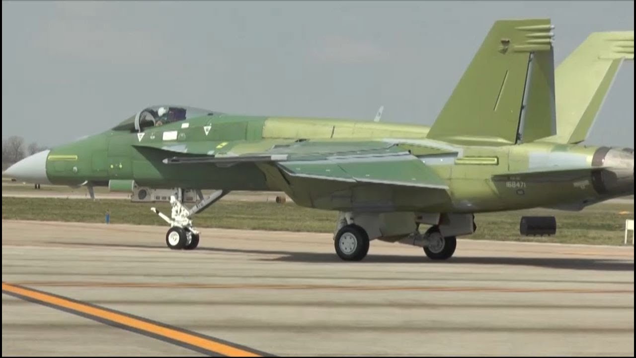 A Boeing Super Hornet's first flight
