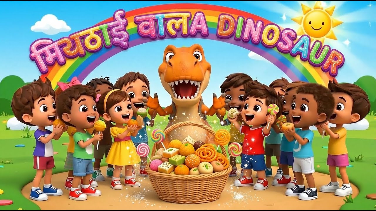 मिठाई वाला Dinosaur 🦖🍭 | Kids Nursery Rhymes | Kids Happy Toons