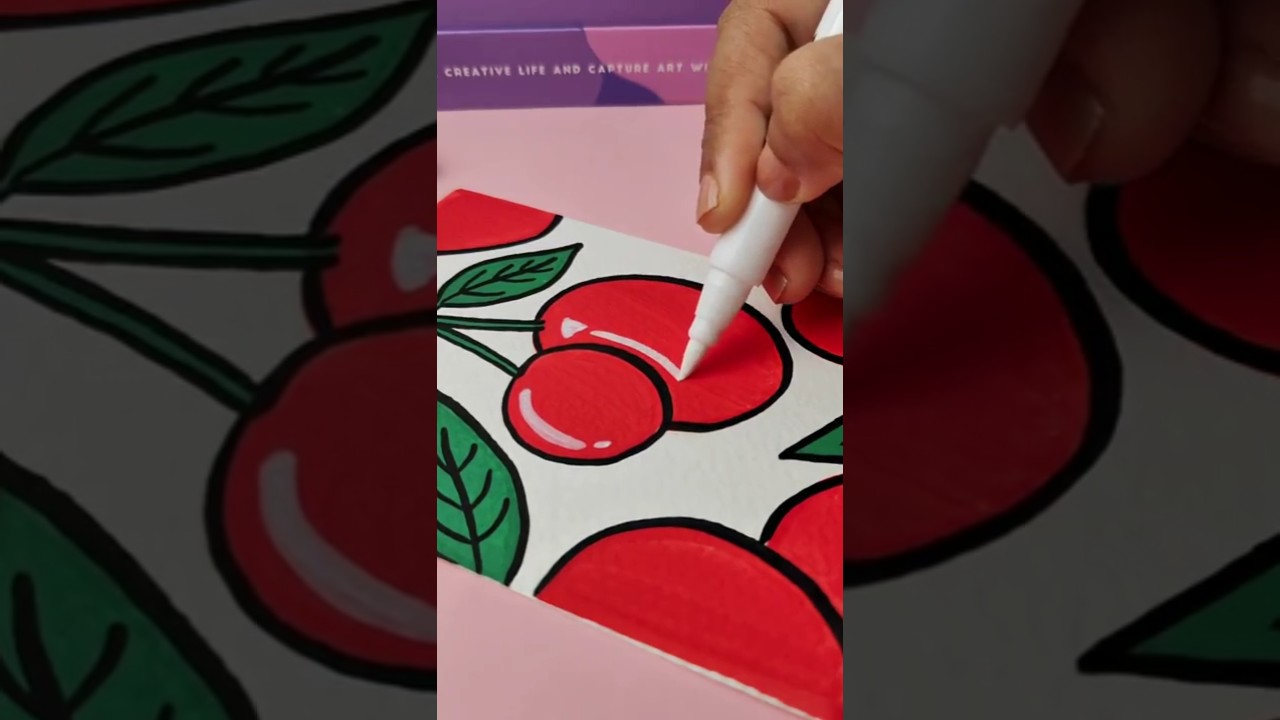 Satisfying Art Tutorial | Acrylic Marker Tutorial #satisfying #art #painting