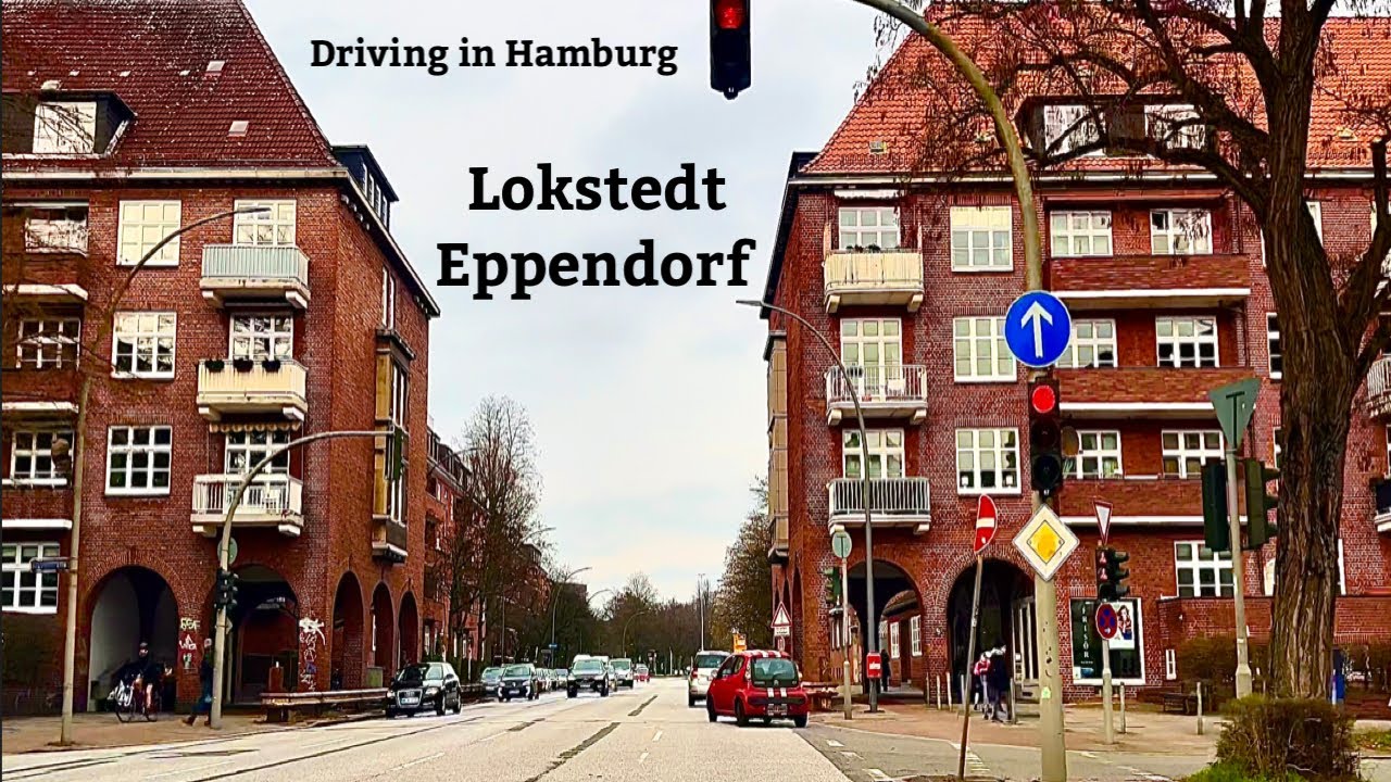Driving in Hamburg *[Lokstedt ➡️ Eppendorf]* *[4K]*