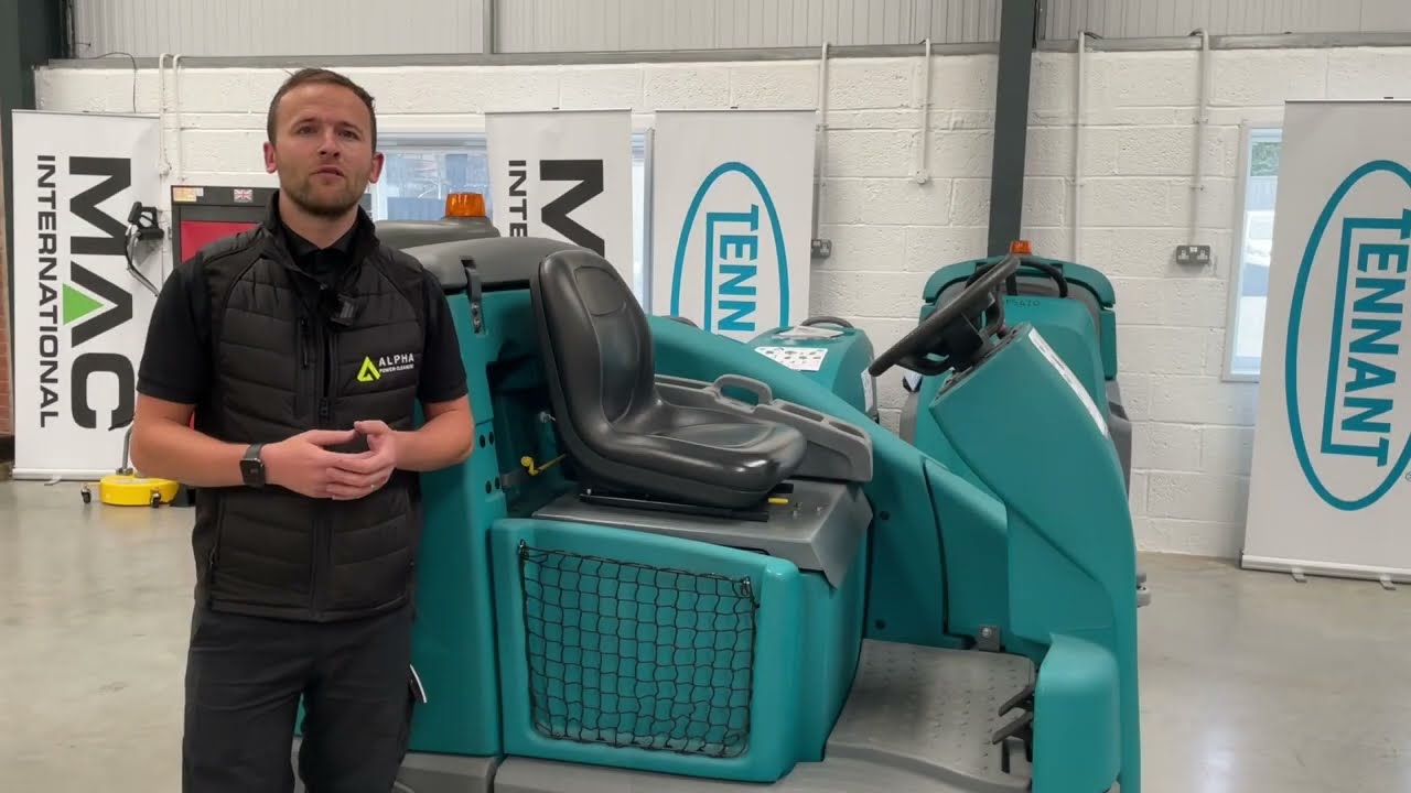 How to Use the Tennant T16 Floor Scrubber Dryer [Training Video] | Alpha Power Cleaners