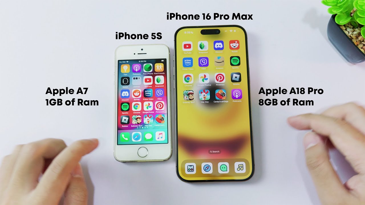iPhone 5S VS iPhone 16 Pro Max - Speed Test