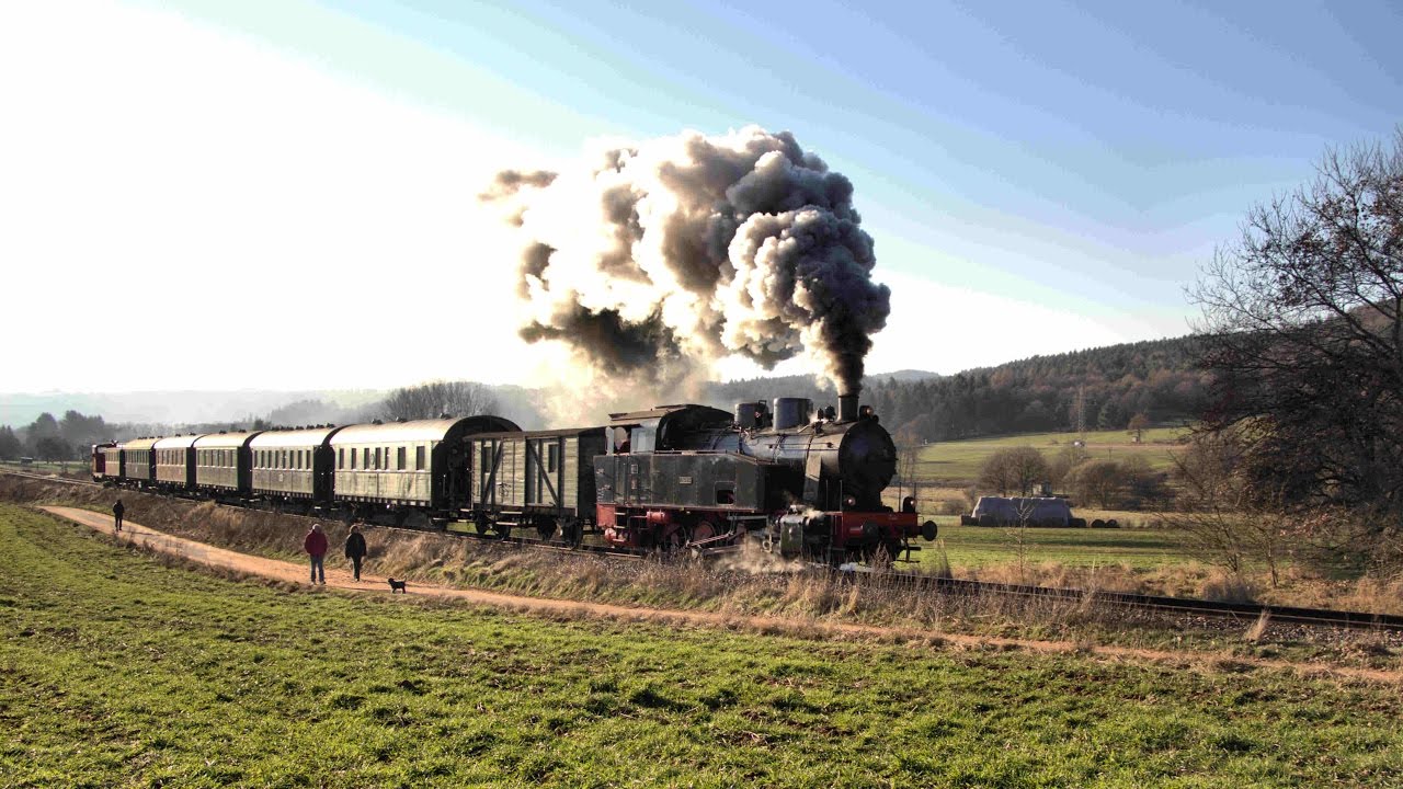MECL Nikolausfahrt mit Dampflok 34 „Losheim“ und Diesellok 51