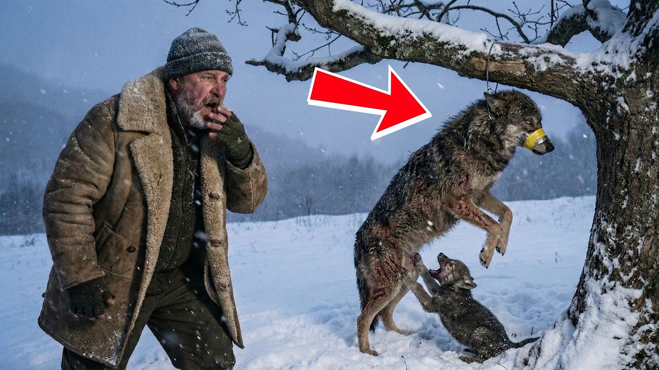 Wilcza matka poświęciła wszystko dla malucha. Reakcja starego drwala łamie dzisiaj serca. (