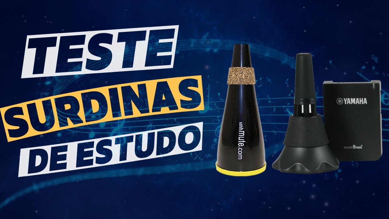 TESTE DE SURDINAS DE ESTUDO PARA TROMPETE