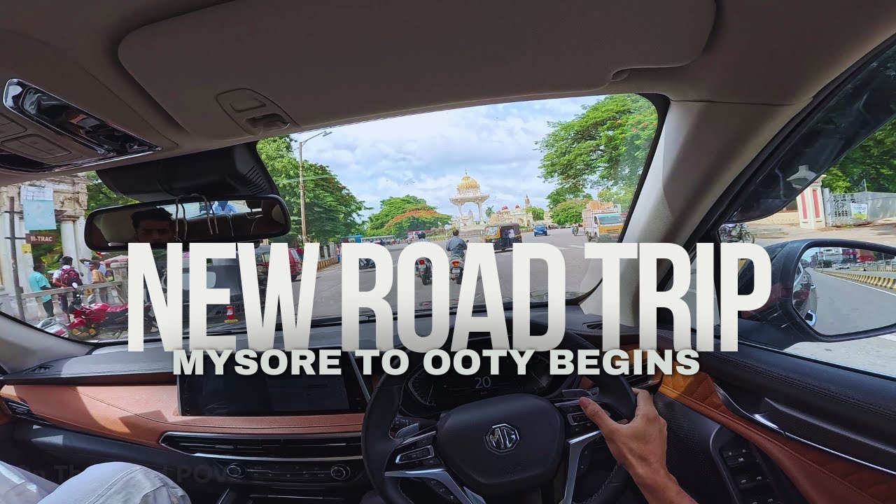 Watch This Epic Road Trip from Mysore to Ooty via Nanjangud!  -  POV Drive in MG Gloster Trip