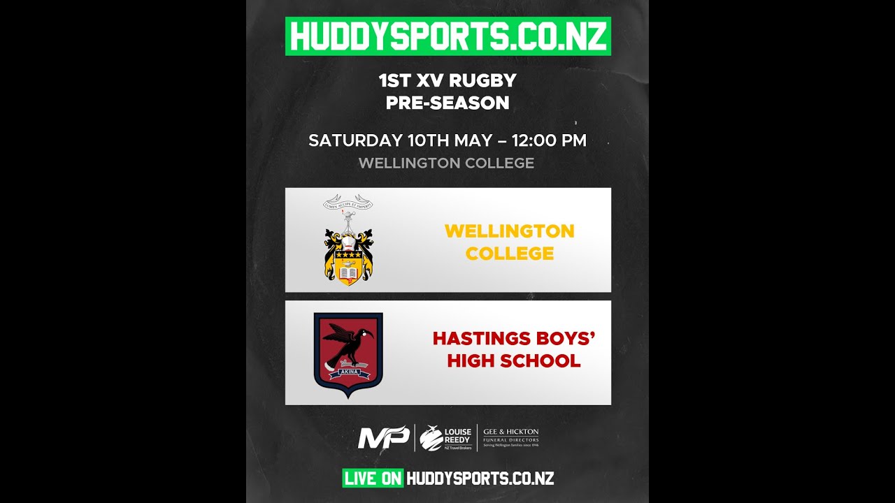 1st XV Pre-Season: Wellington College vs Hastings Boys' High School