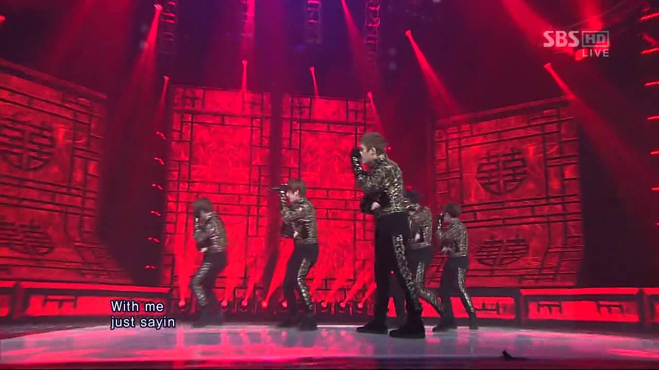 MBLAQ [RUN] @SBS Inkigayo Популярная песня 20120318