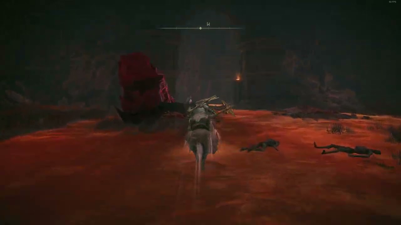 Hornsent Invasion location from Rauh Ancient Ruins, West
