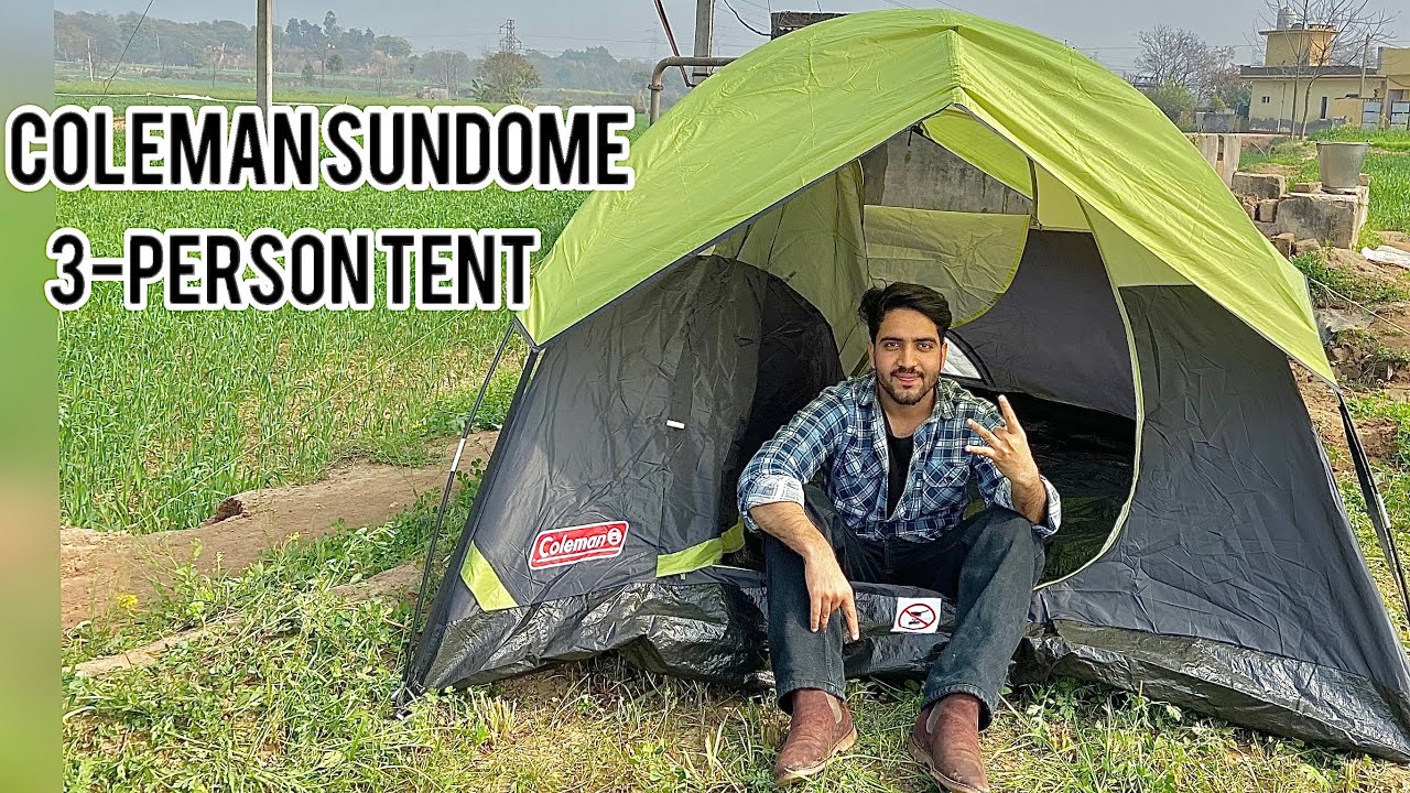 CAMPING TENT🏕 | COLEMAN 3 PERSON | SUNDOME TENT | WATER TEST | FULL REVIEW  🏔