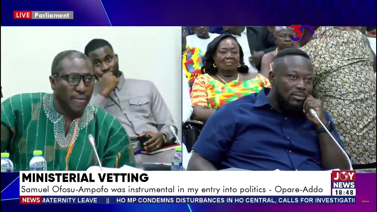 Ministerial Vetting: I am a Freemason - Opare-Addo