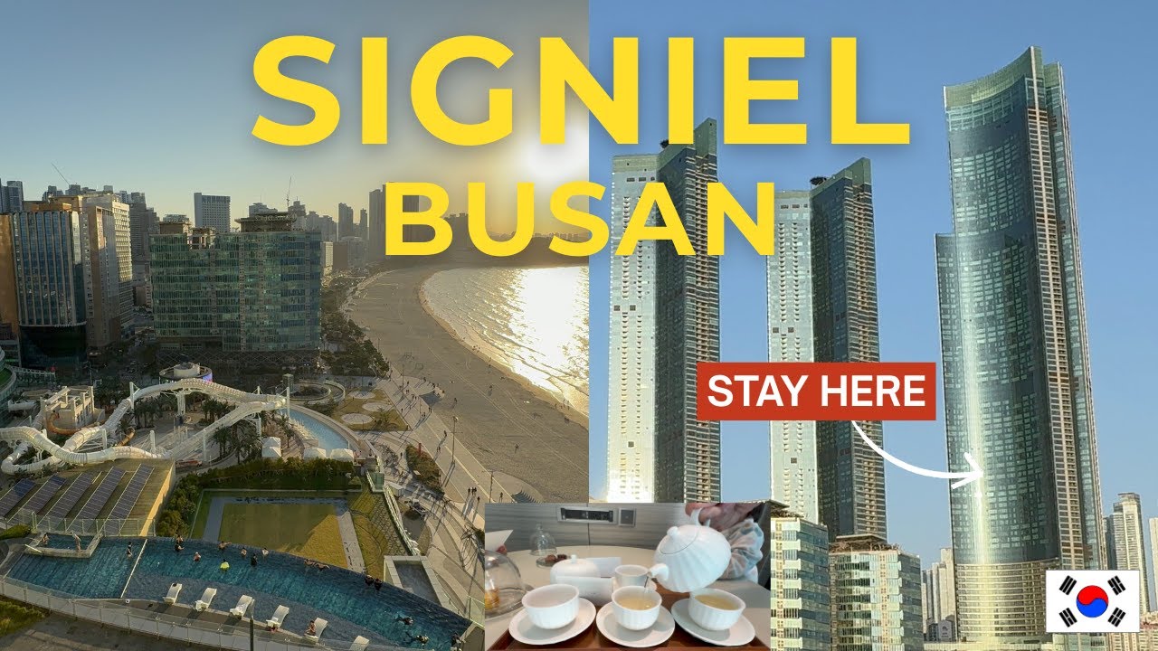 Signiel | Korean Luxury Hotel in Busan | Room Tour | Breakfast Buffet | Room Service | Lounge Salon