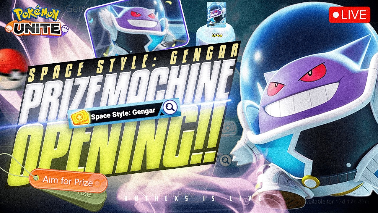 🔴 CAN I PULL GENGAR’S SPACE-STYLE SUIT TODAY?! PRIZE MACHINE GAMBLE | POKEMON UNITE LATER BGMI LIVE