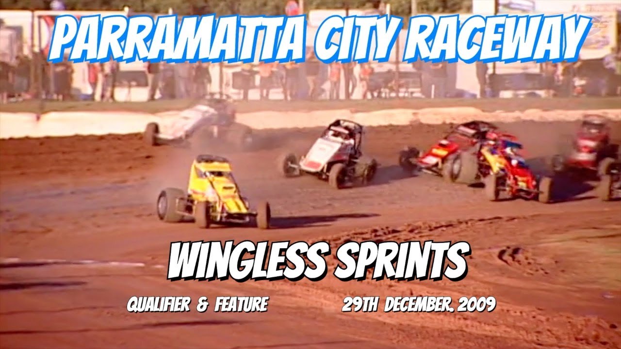 Parramatta City Raceway Wingless Sprints Qualifier & Feature Race 29th Dec 2009