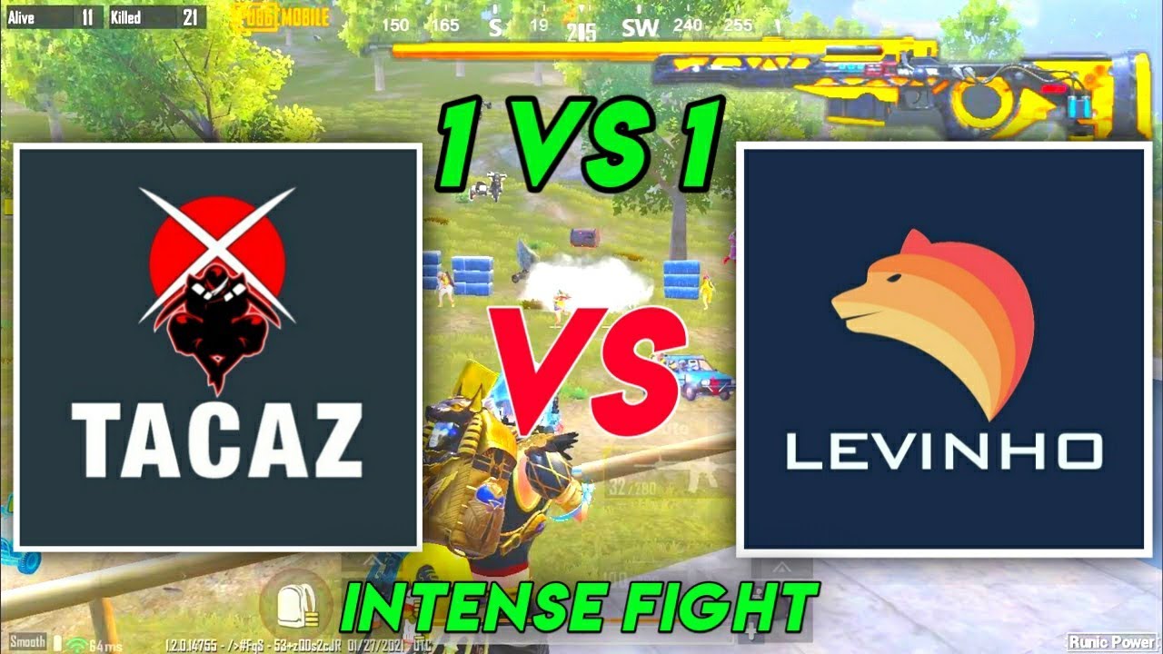 Tacaz vs Levinho 1 vs 1 on Erangel | PUBG MOBILE