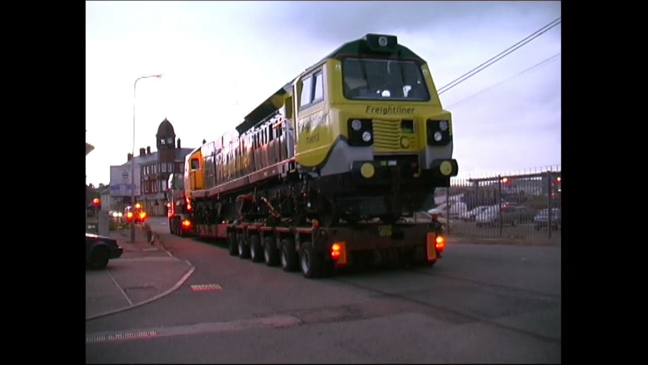 70001/02 Newport Docks Nov. 2009. Unique clip of 70012 on the move!